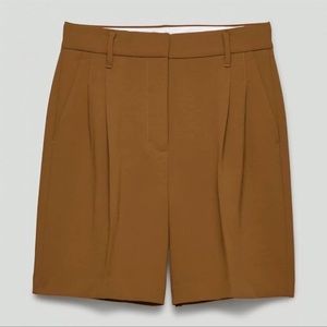 Aritzia Wilfred Effortless Short in Foxfire Brown